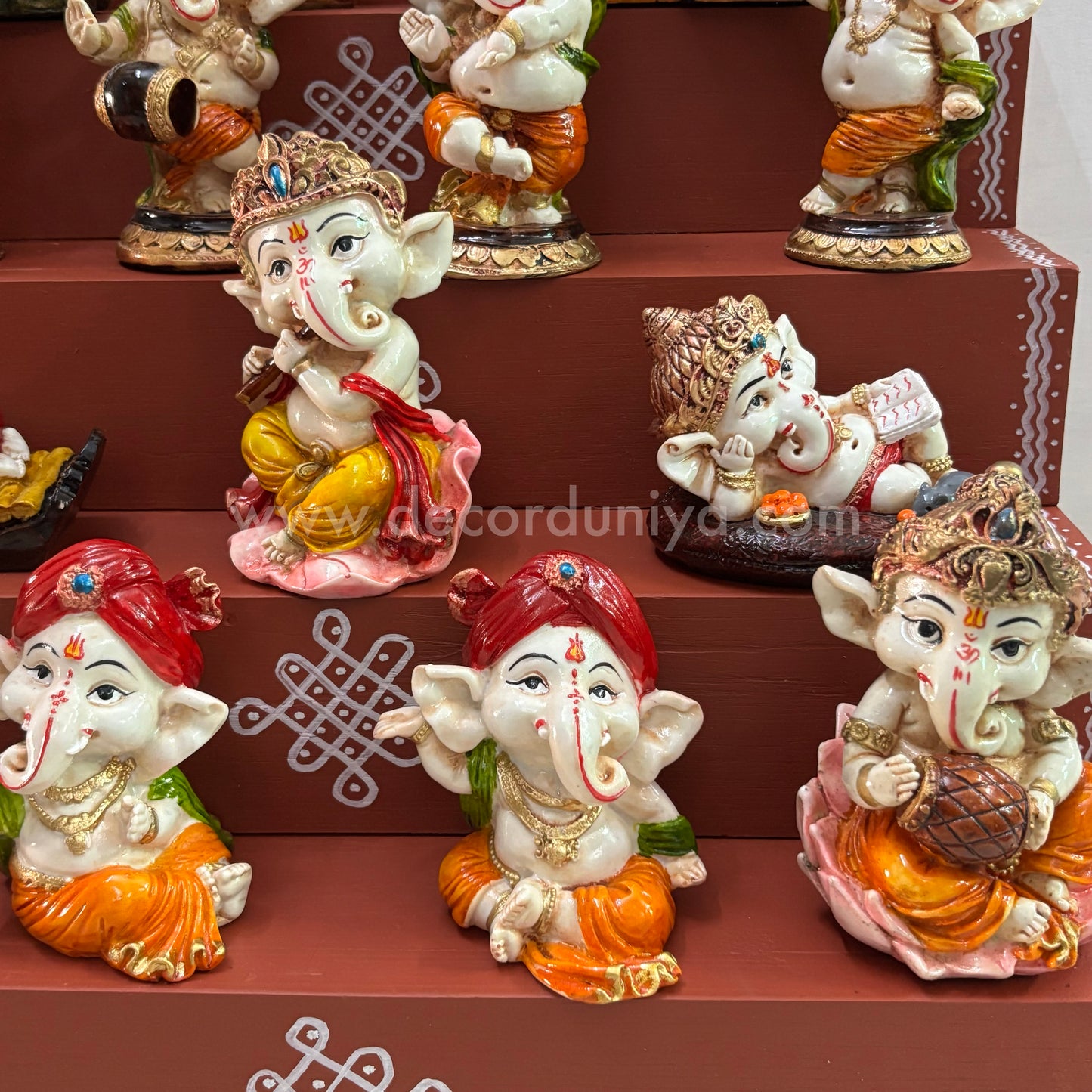 5 Step Polyresin Ganesha Golu - Entire Set - PG11