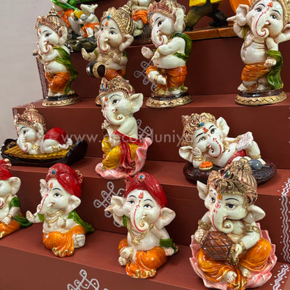 5 Step Polyresin Ganesha Golu - Entire Set - PG11