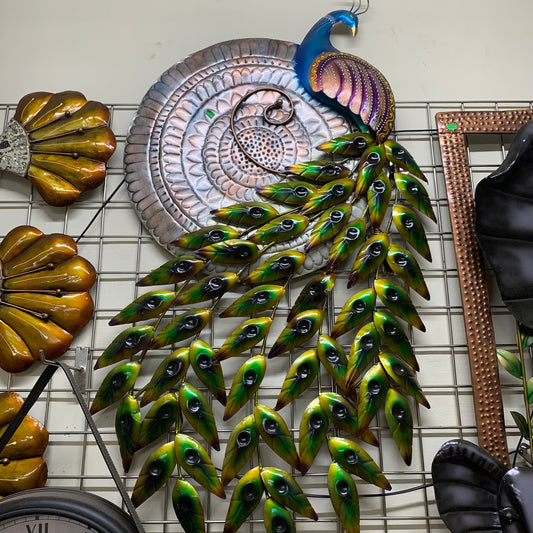 Peacock Metal Art with Back Lighting - GNPMA9