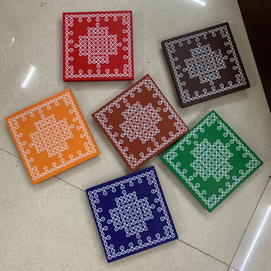 Wooden Kolam Manai - CK61