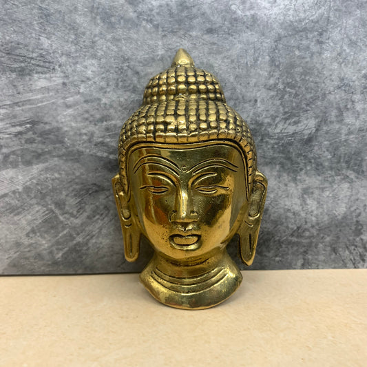 Wall Hanging Brass Buddha Face - BF01