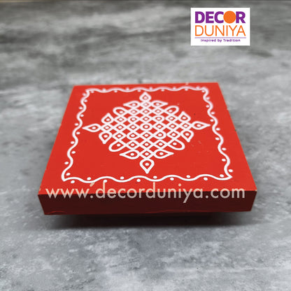 Wooden Kolam Manai - KM3R-C