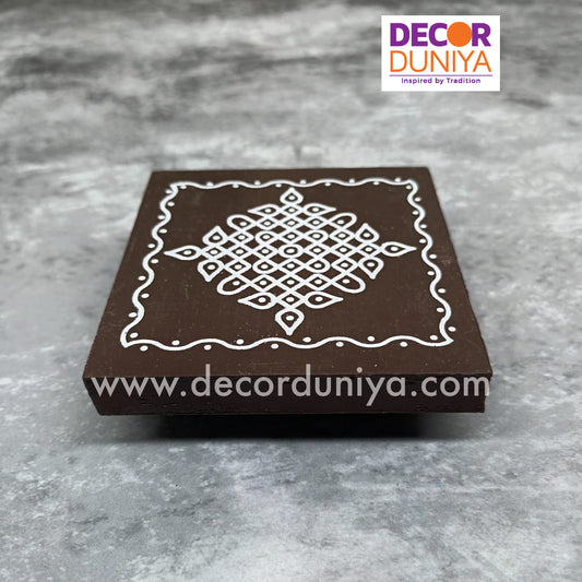 Wooden Kolam Manai - KM3DB-c