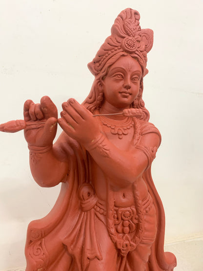 Sri Krishna Handcrafted Clay with Natural - SKT06