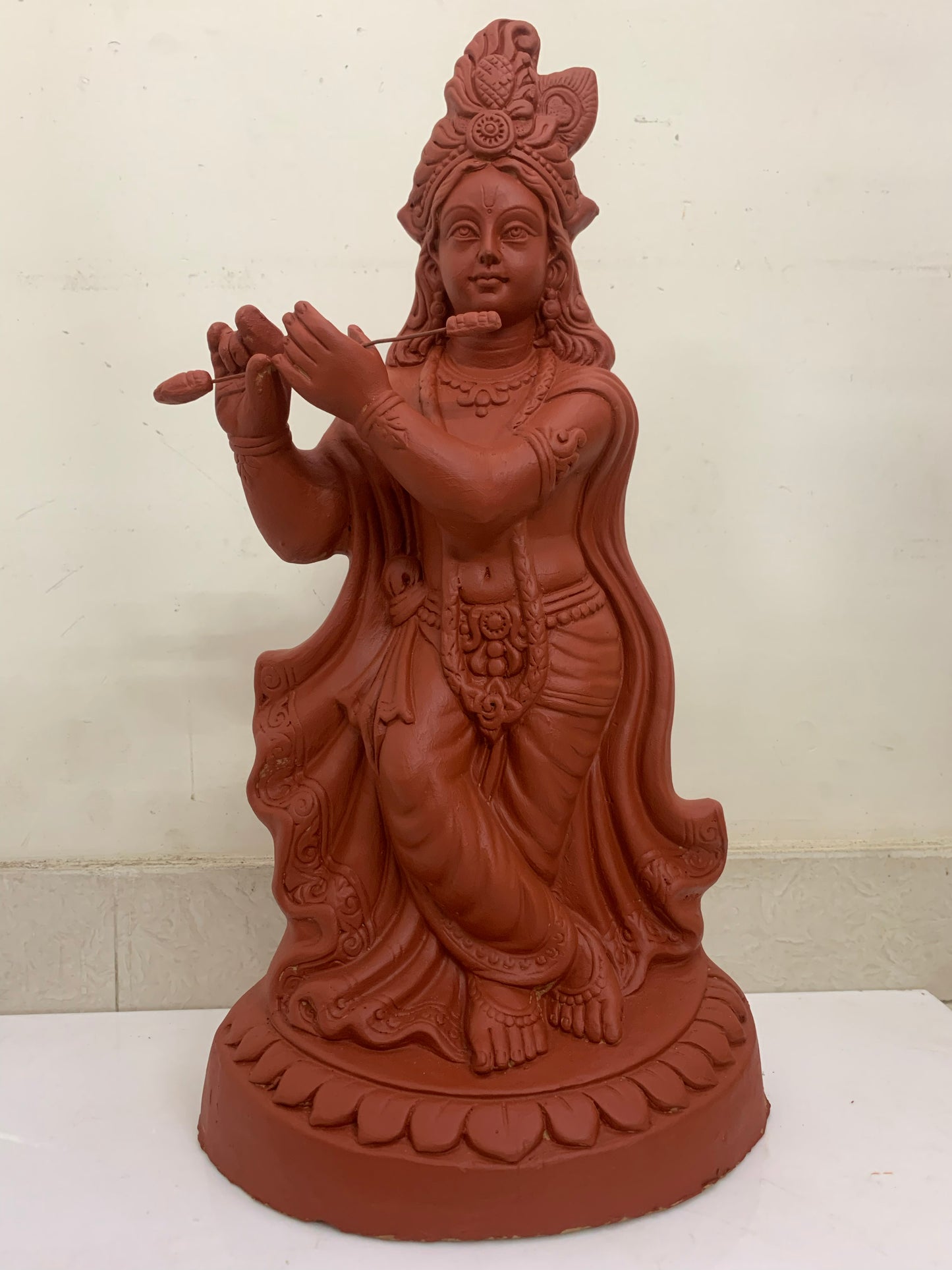 Sri Krishna Handcrafted Clay with Natural - SKT06