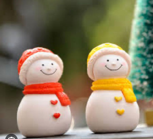 Snow Man Miniature Pair - SM001