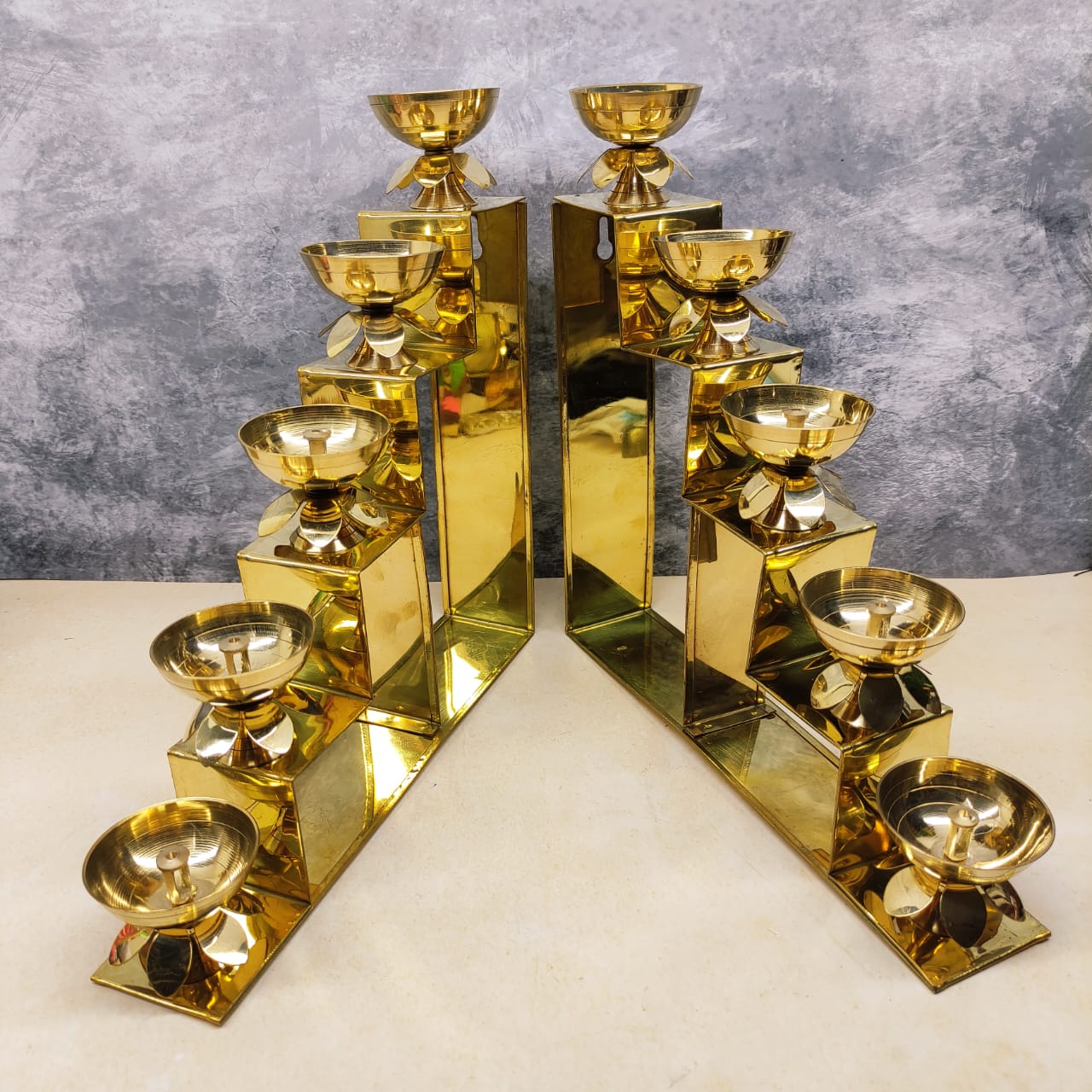 Brass Diya Stand - 5SD