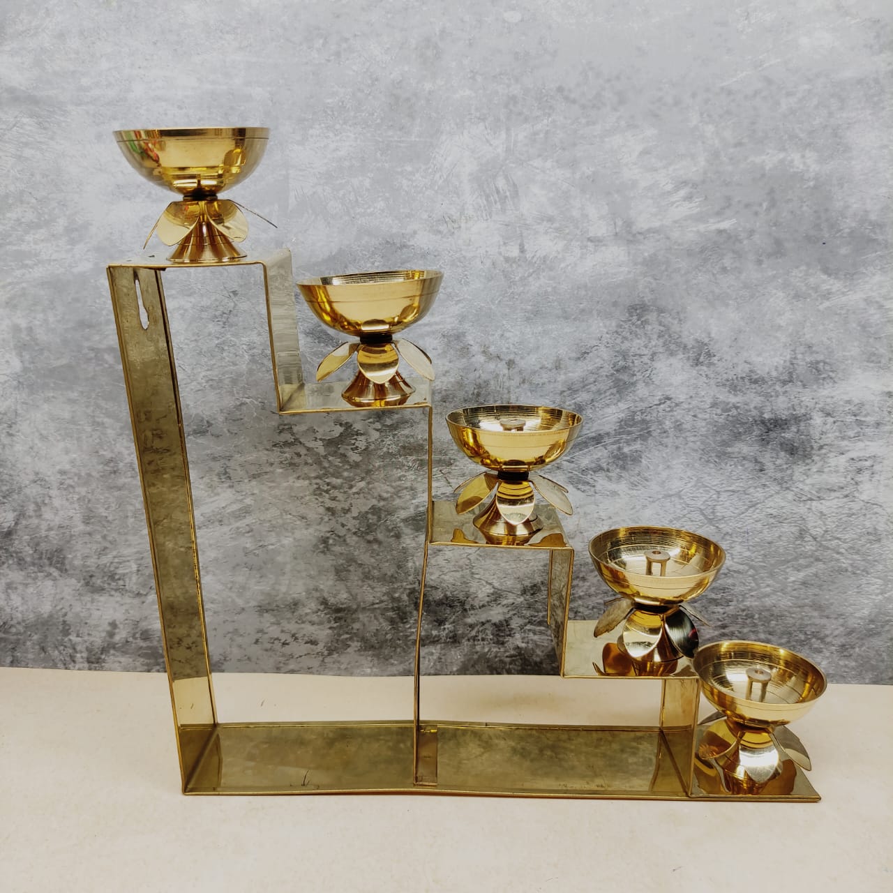 Brass Diya Stand - 5SD