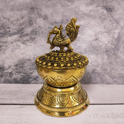 Brass Annam Sambrani Holder Antique Finish - BSH1