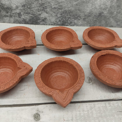 Designer Clay Vilakku (Set of 6 pcs) - CPL02