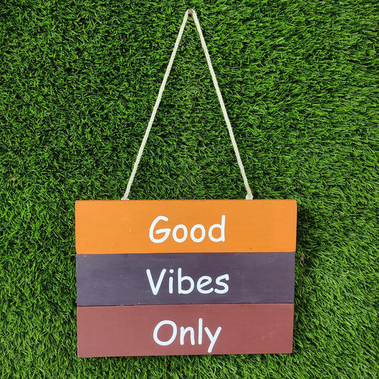 Good Vibes Only - Wooden Wall Hangings - GVO2