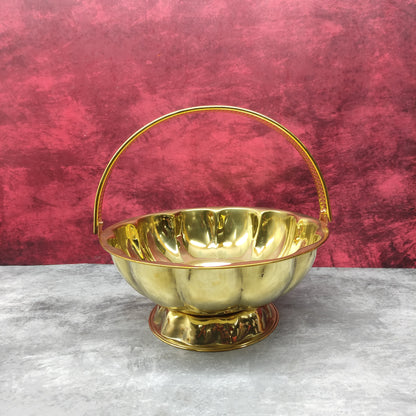 Brass Flower Basket | Pooja Poo Kodai - SB50