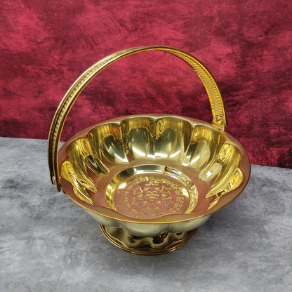 Brass Flower Basket | Pooja Poo Kodai - SB50