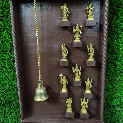 Wooden Dasawatharam Wall Decor-DS7