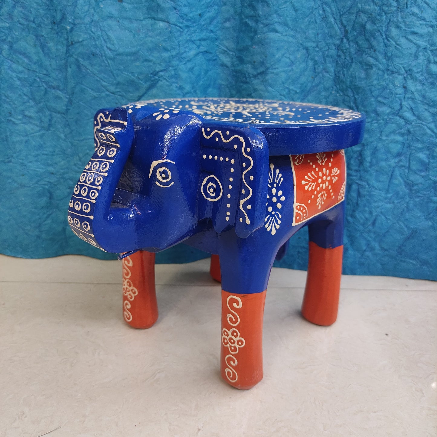 Handcrafted Wooden Elephant Stand - ES2