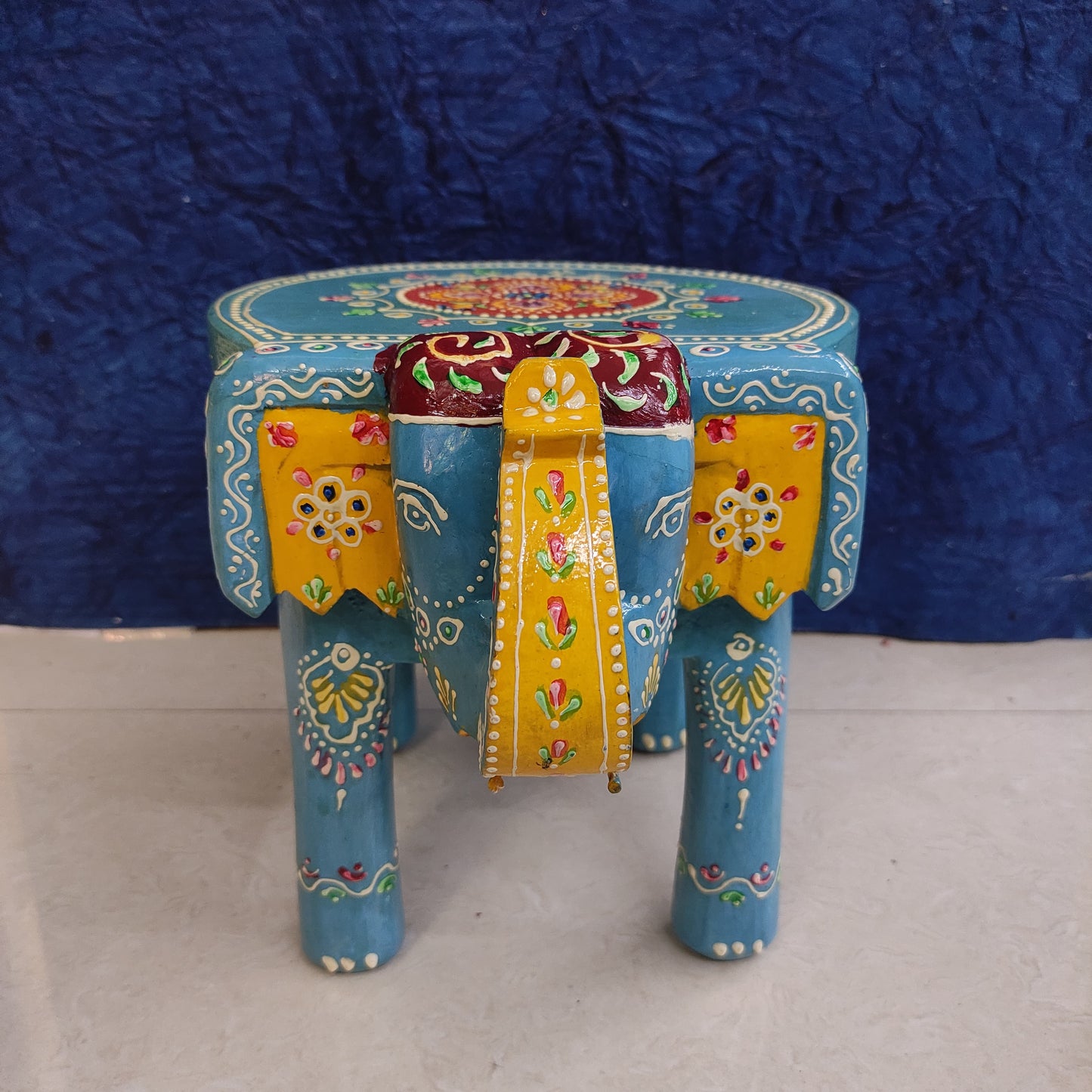 Handcrafted Wooden Elephant Stand - ES06