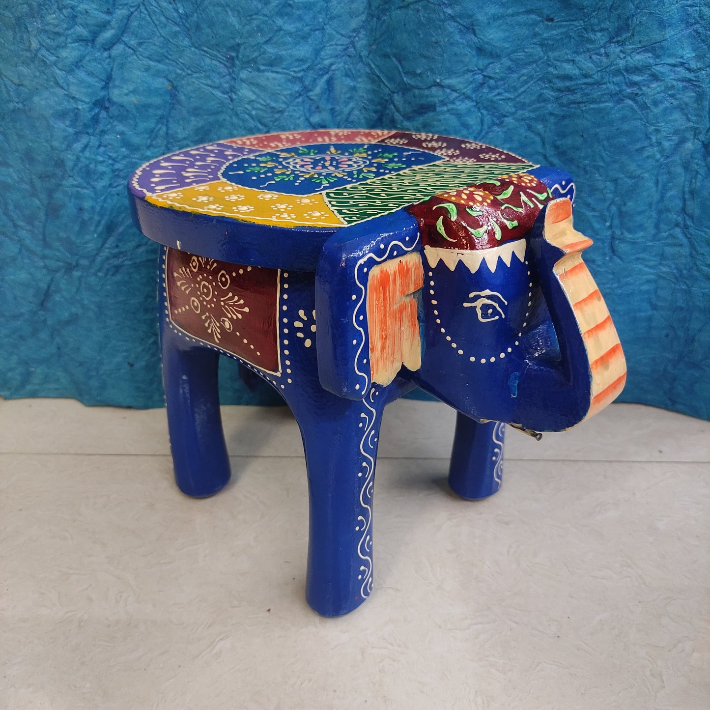 Handcrafted Wooden Elephant Stand - ES4