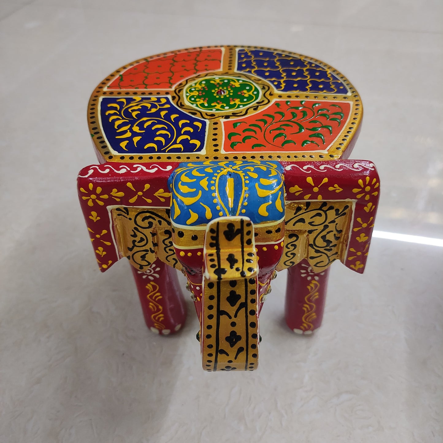 Handcrafted Wooden Elephant Stand - ES09