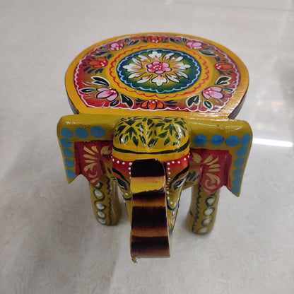 Handcrafted Wooden Elephant Stand - ES07