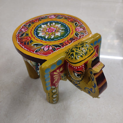 Handcrafted Wooden Elephant Stand - ES07