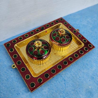 Meenakari Kum Kum Holder - KS51