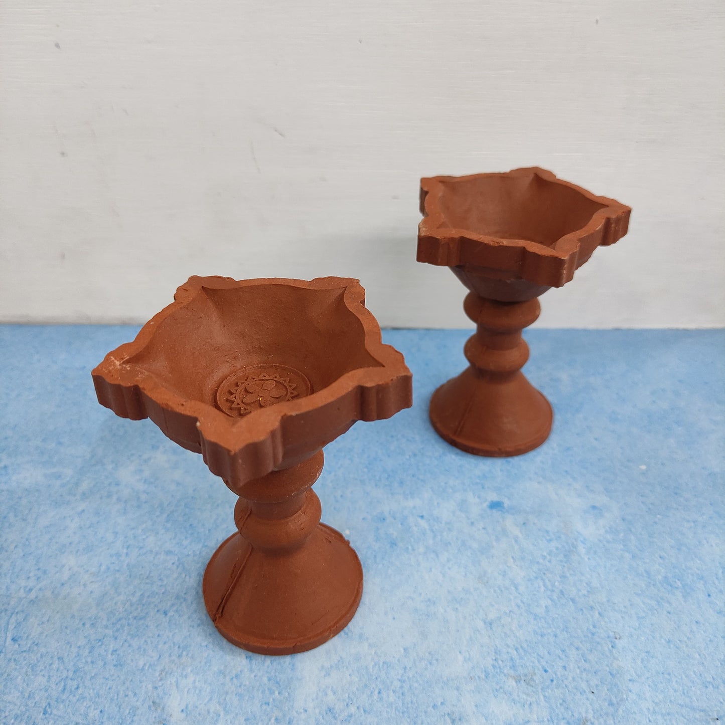 Clay Kuthu Vilakku - Pair of 2 Nos - CKV1