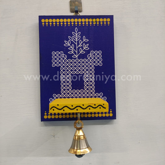 Wooden Kolam Wall Shelf, Vilakku Madam - VMN3