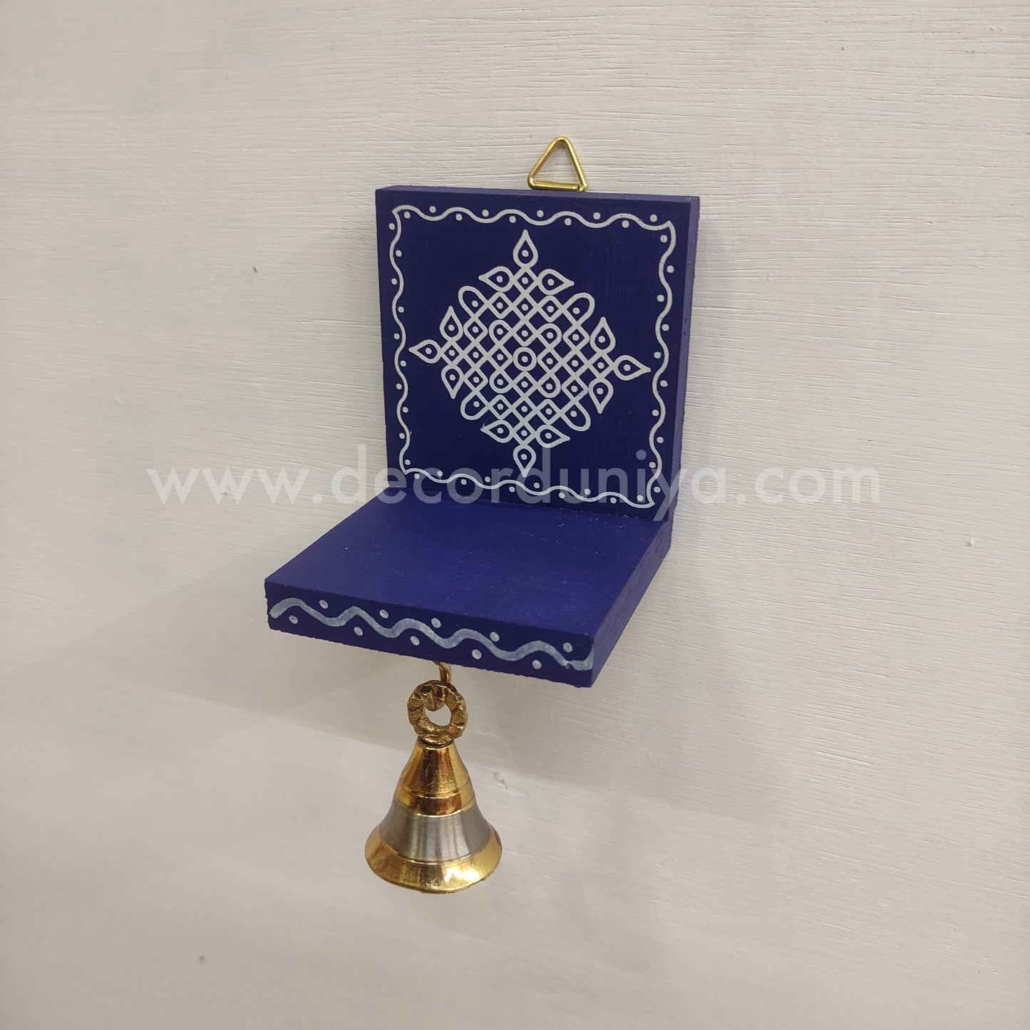 Wooden Kolam Wall Shelf | Vilakku madam - VM62