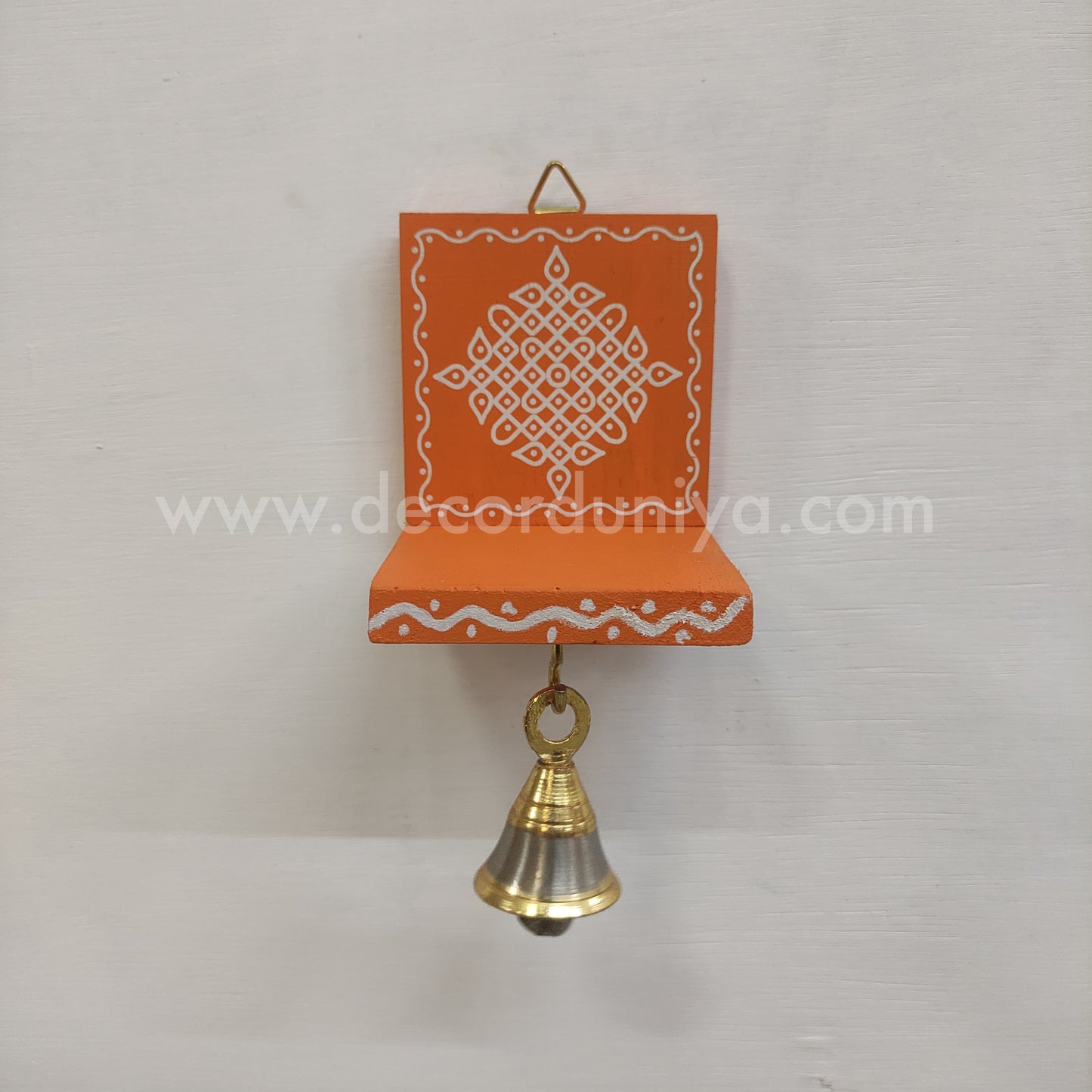 Wooden Kolam Wall Shelf | Vilakku madam - VM63