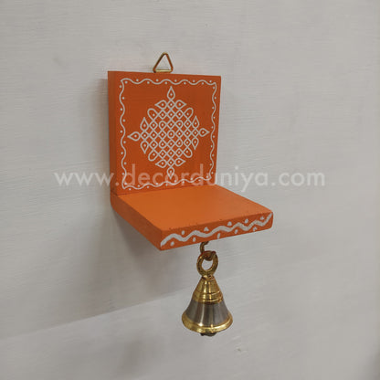 Wooden Kolam Wall Shelf | Vilakku madam - VM63