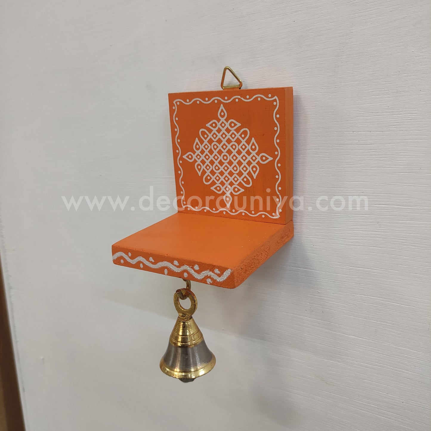 Wooden Kolam Wall Shelf | Vilakku madam - VM63