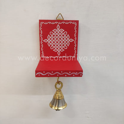 Wooden Kolam Wall Shelf | Vilakku madam - VM65