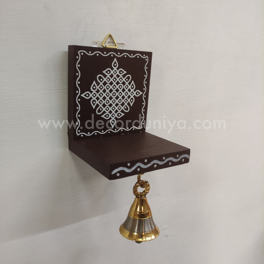 Wooden Kolam Wall Shelf | Vilakku madam - VM61