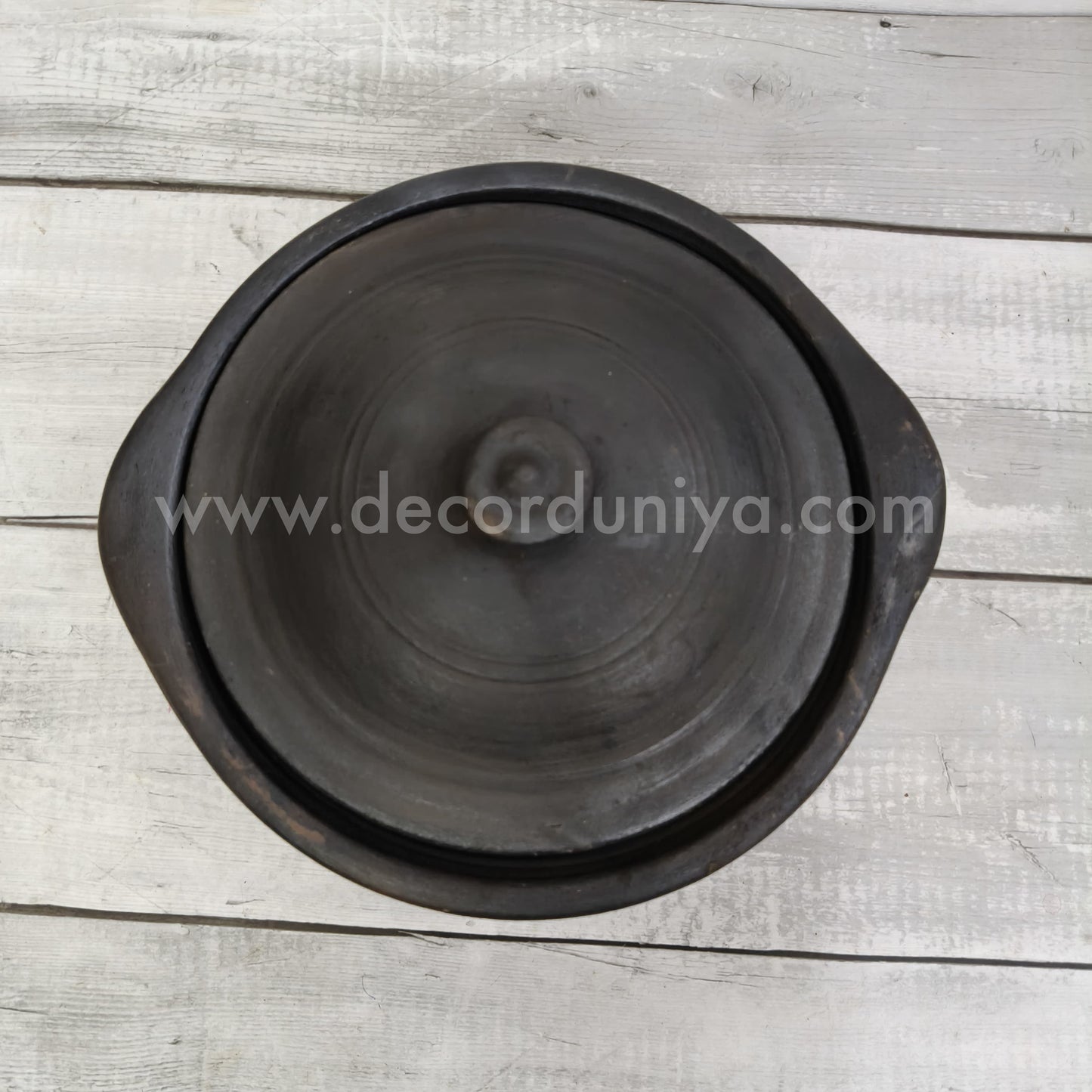 Fine Finish Black Pot with Lid - BP3-c