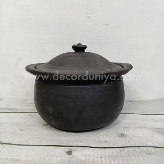 Fine Finish Black Pot with Lid - BP3-c