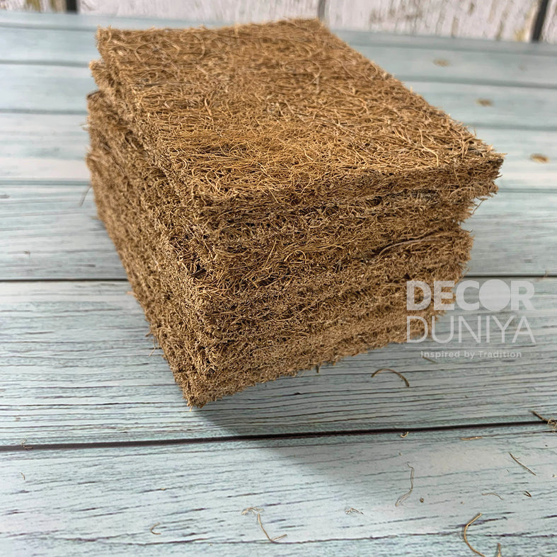 Natural Coconut Coir Dishwashing Scrub Pads (Pack of 10 Pcs) | Eco-Friendly - CS48-C